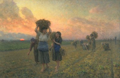 The Last Gleanings, 1895 by Jules Breton